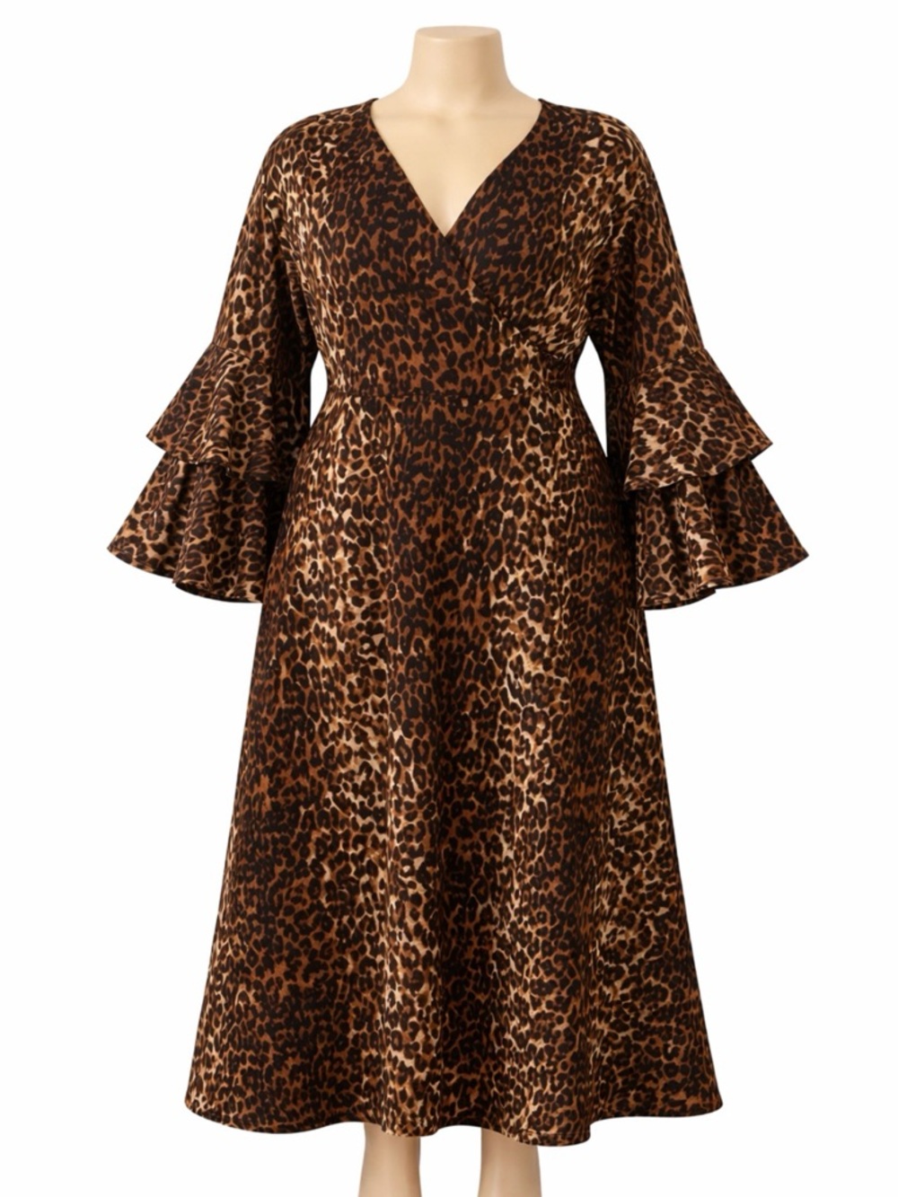 NWT Look at me wrap dress with bell sleeves OSFM with headband